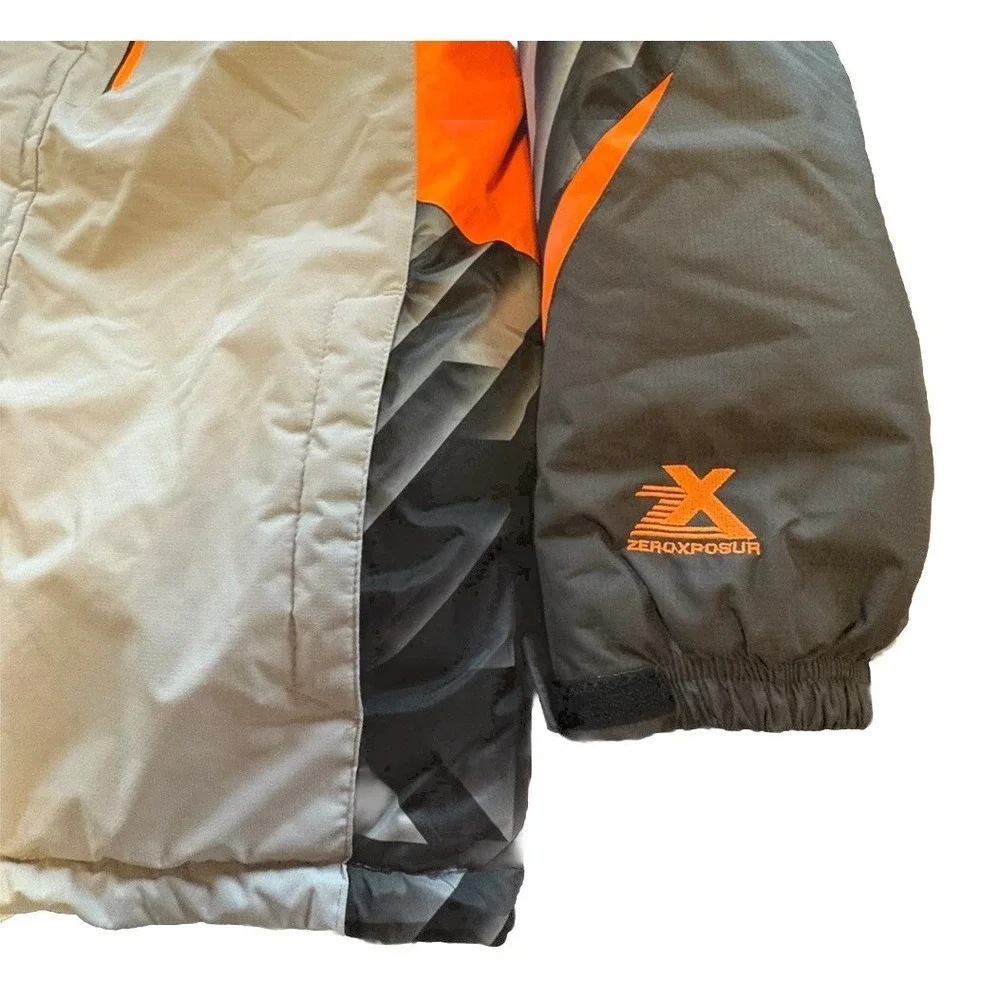 Zero Xposur Full Zip‎ Winter Hooded Parka Boys Snow Coat Youth Size Large 14/16